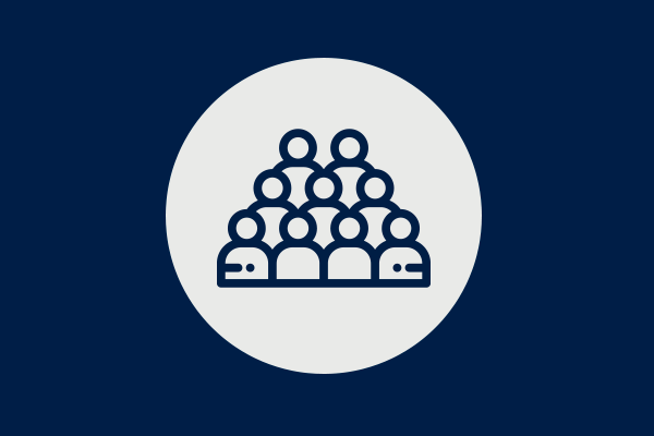 Icon showing a group of people to represent the APPR steering team